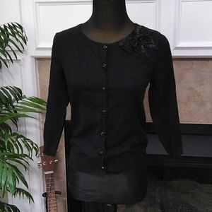 Black August Silk cardigan